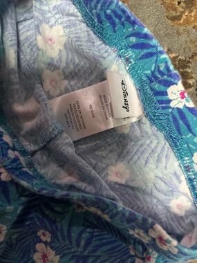 Disney Tropical Floral Shorts- Blue & Teal